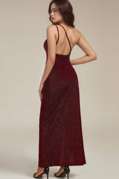 Robe de soirée dos nu moulante scintillante