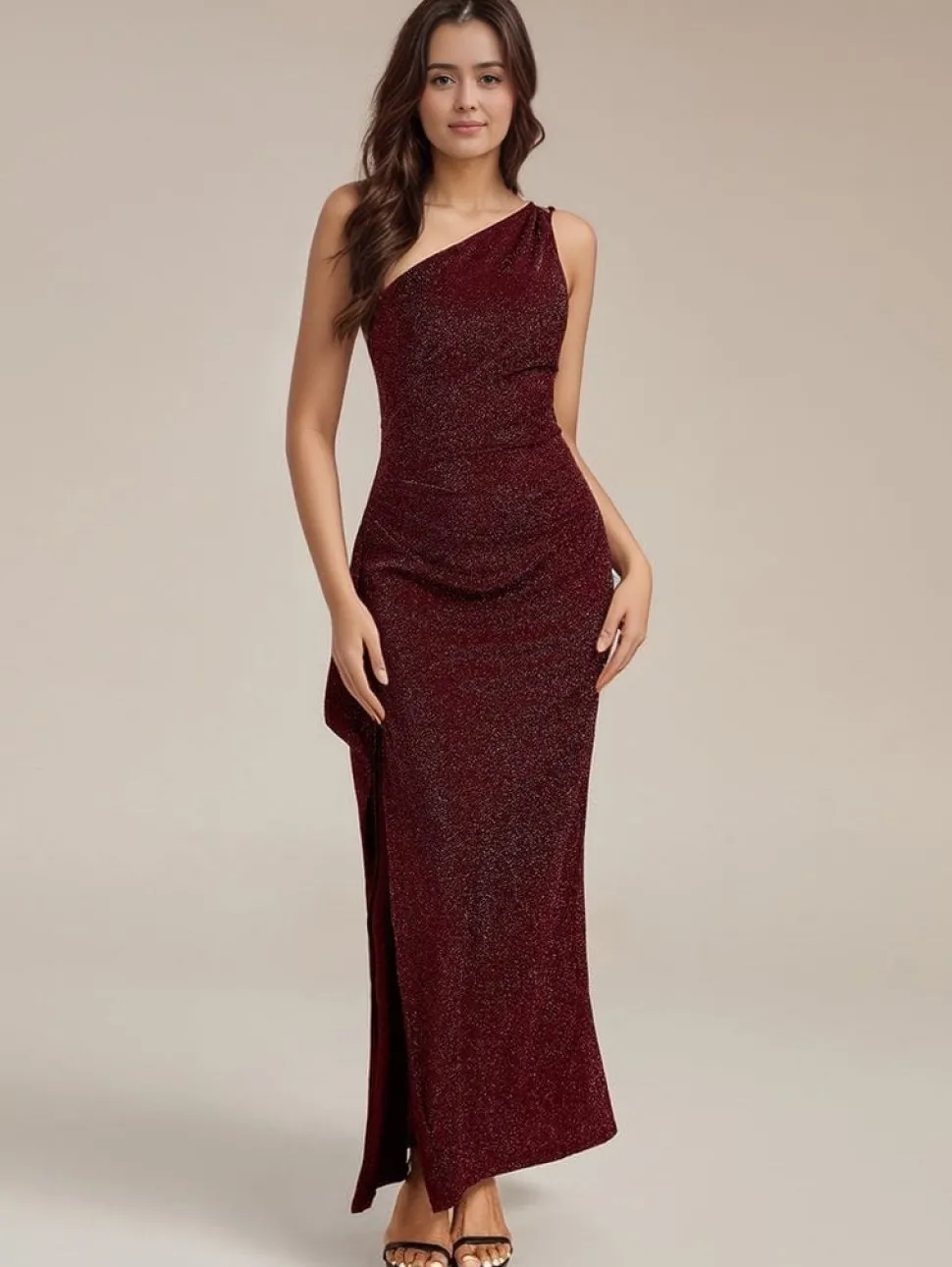 Robe de soirée dos nu moulante scintillante