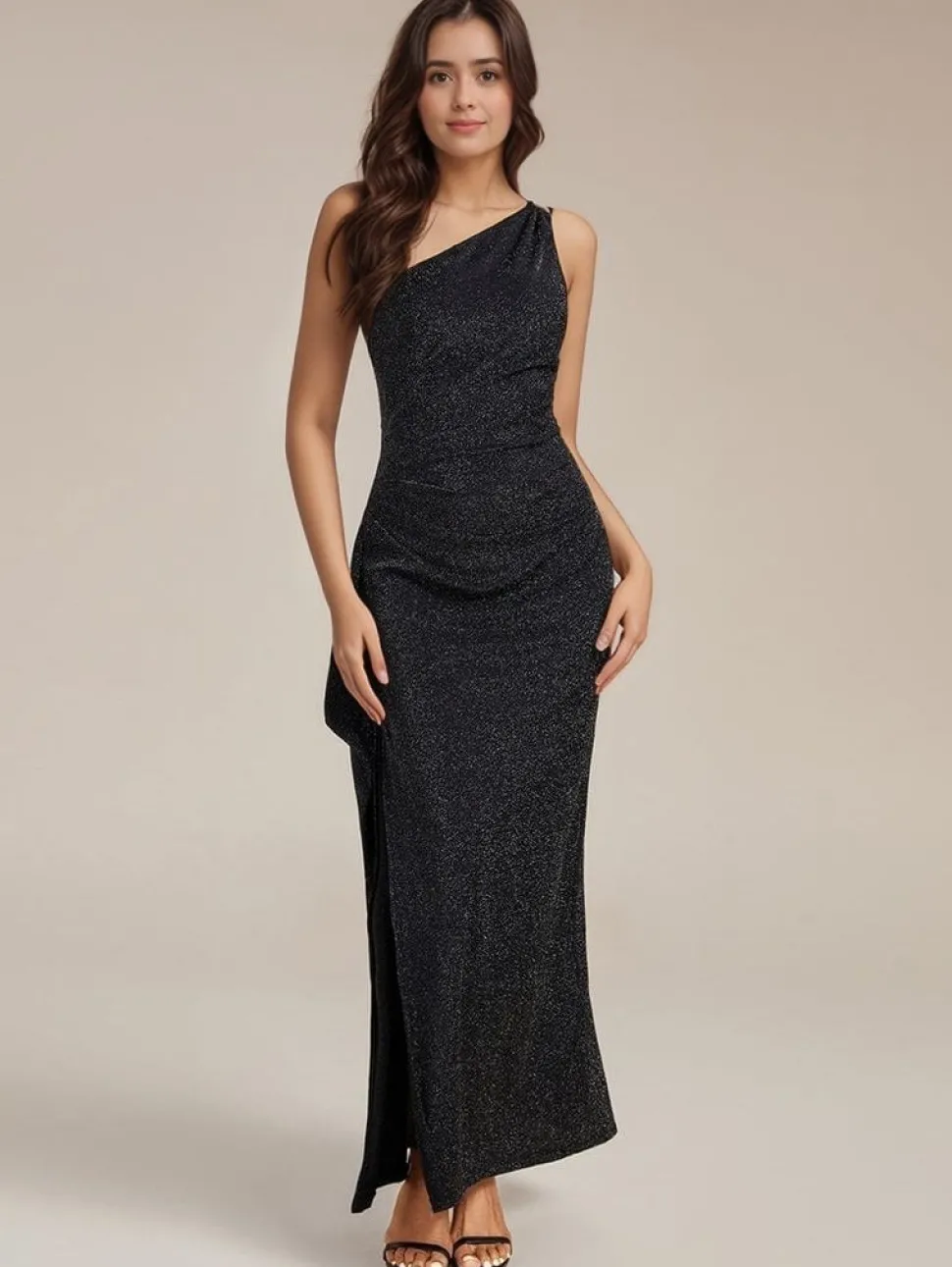 Robe de soirée dos nu moulante scintillante