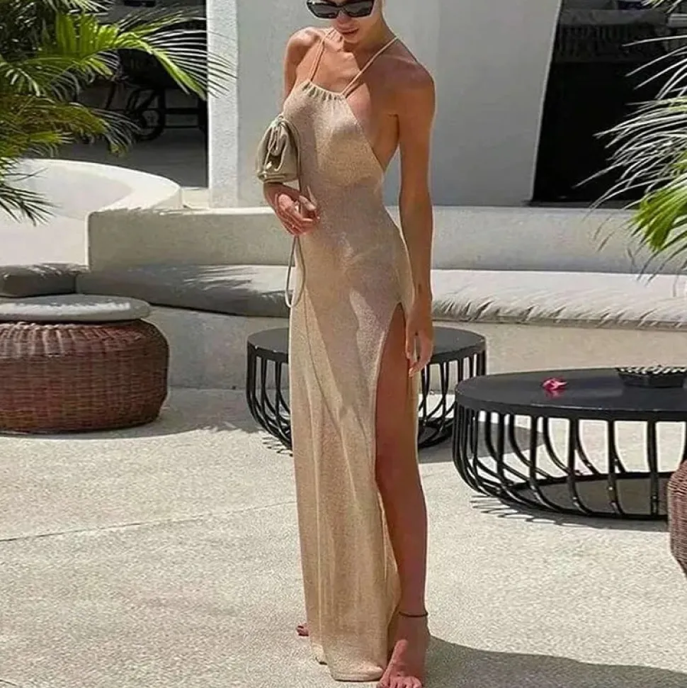 Robe de soirée dos nu sexy été