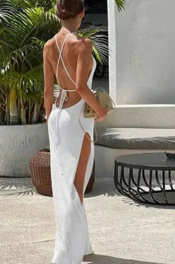 Robe de soirée dos nu sexy été