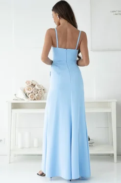 Robe de soirée longue fendue élégante