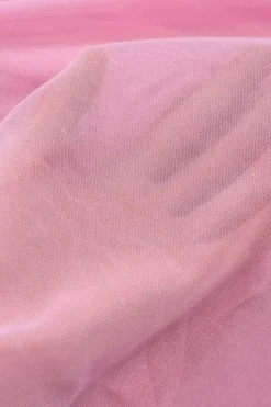Robe de soirée longue fluide rose
