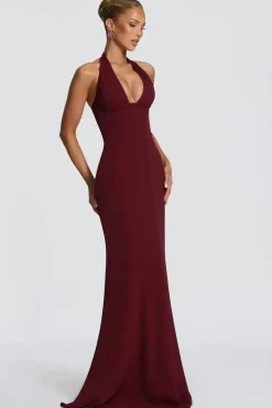 Robe de soirée longue moulante épaules dénudées