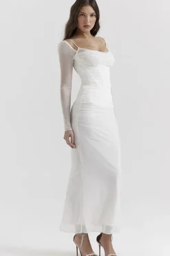Robe de soirée manche longue