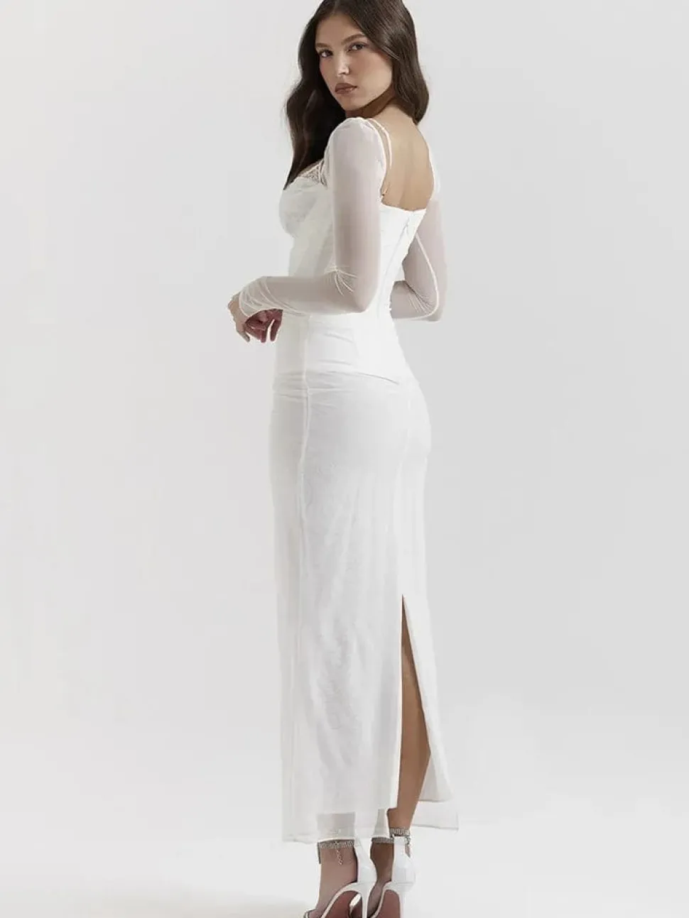 Robe de soirée manche longue