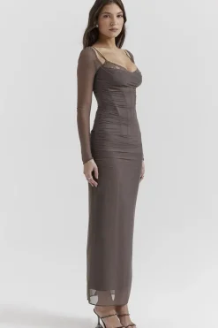 Robe de soirée manche longue