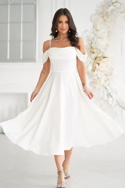 Robe de soirée mariage midi chic