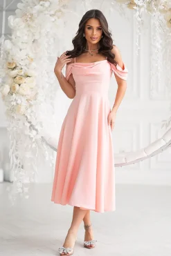 Robe de soirée mariage midi chic