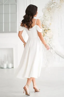 Robe de soirée mariage midi chic