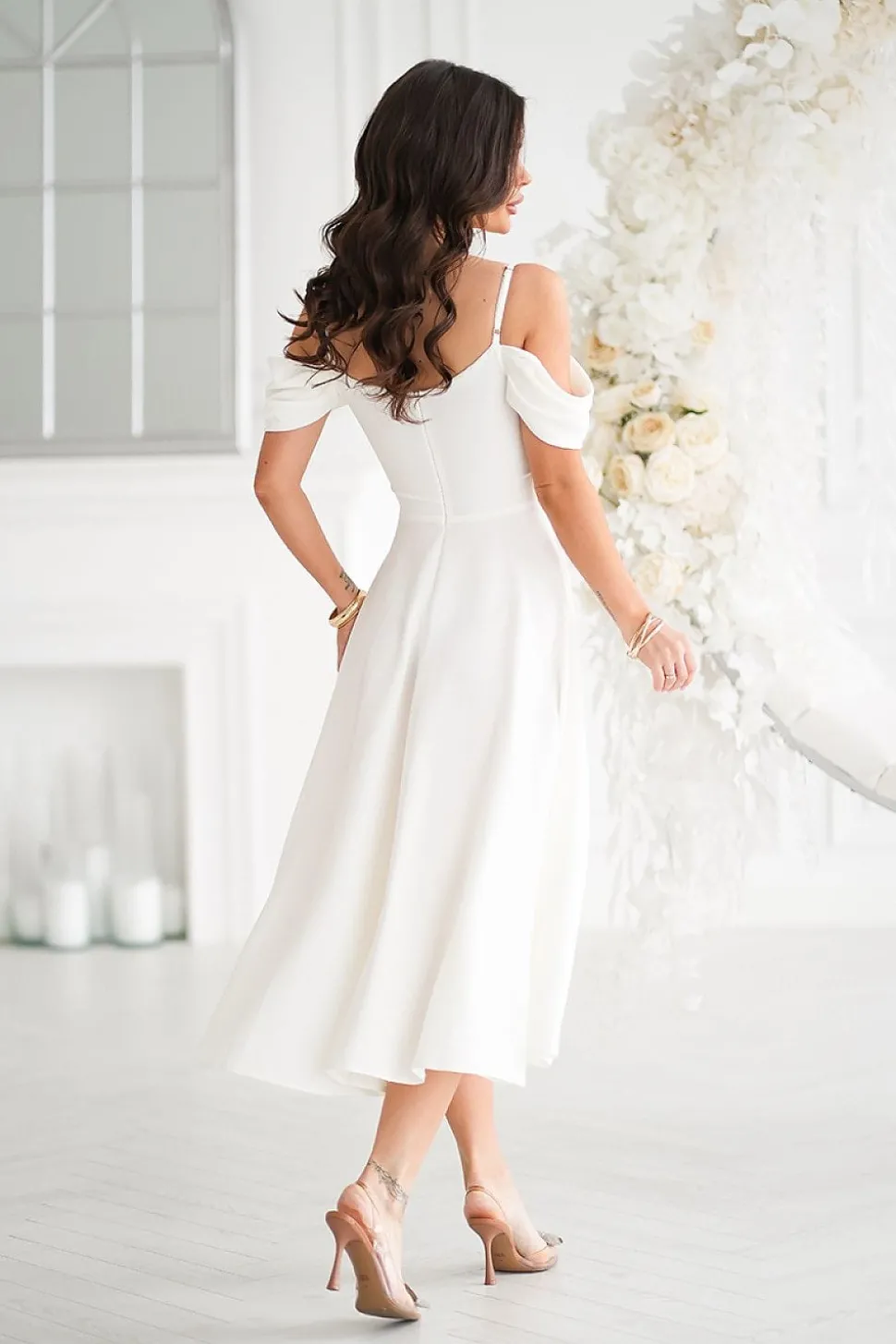 Robe de soirée mariage midi chic