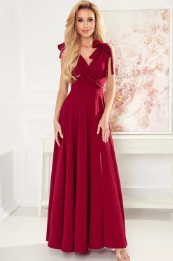 Robe de soirée maxi chic rouge