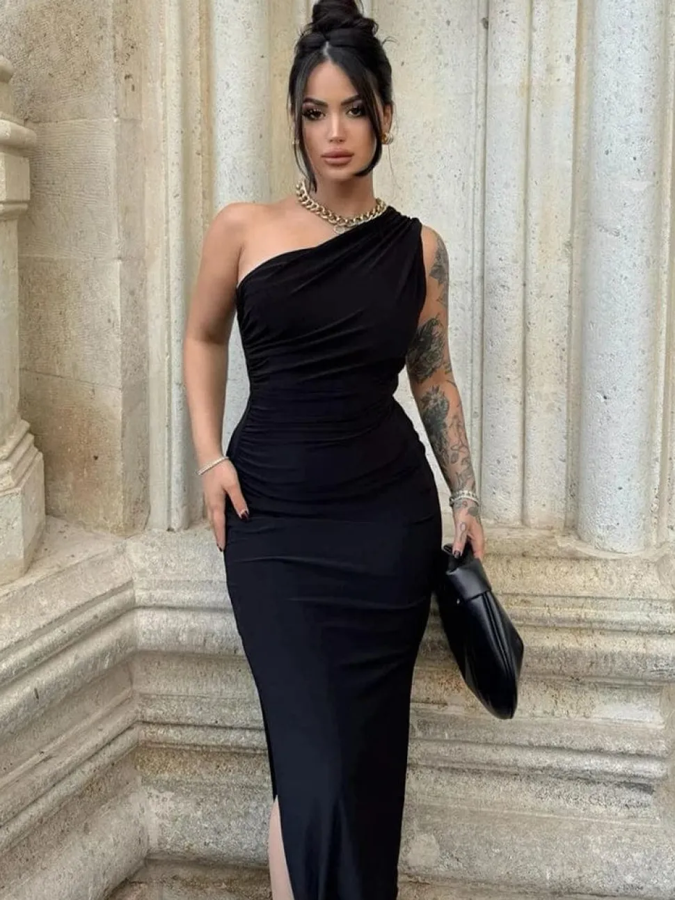 Robe de soirée midi chic & moulante