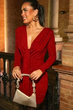 Robe de soirée midi à paillette