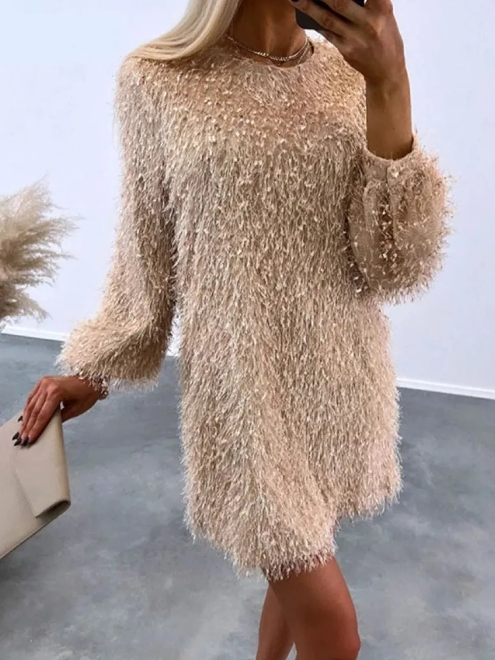 Robe de soirée midi sequin