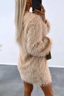 Robe de soirée midi sequin