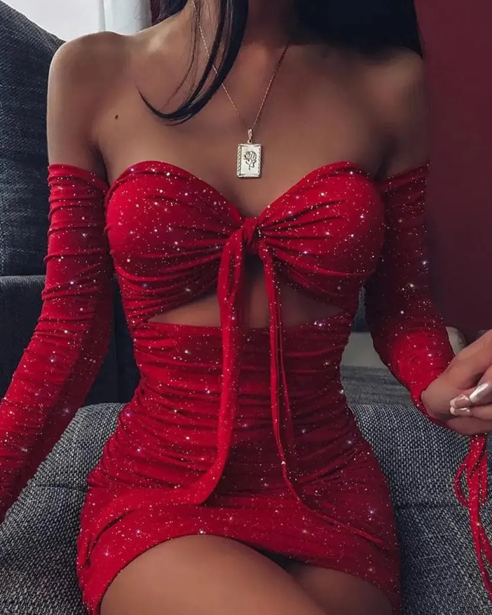 Robe de soirée à paillette sexy
