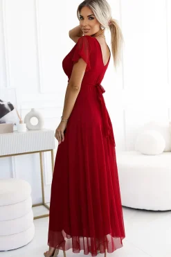 Robe de soirée rouge longue