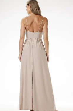 Robe de soirée sequin longue fendue