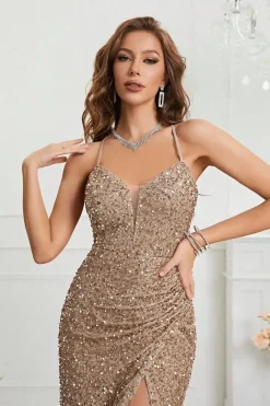 Robe de soirée sequin moulante sexy