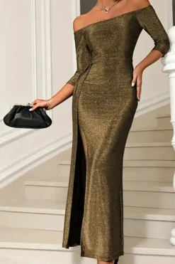 Robe de soirée sexy fendue