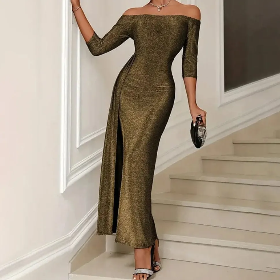 Robe de soirée sexy fendue