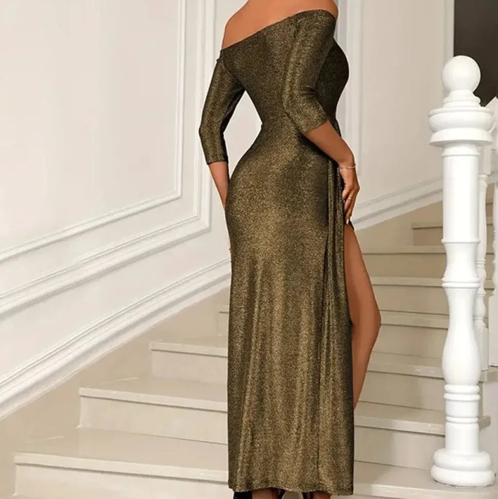 Robe de soirée sexy fendue