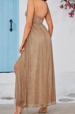Robe de soirée sexy fendue midi