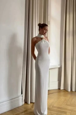 Robe de soirée sexy longue épaules dénudées