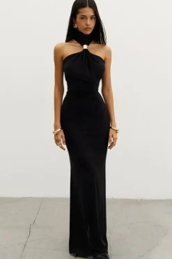 Robe de soirée sexy longue épaules dénudées