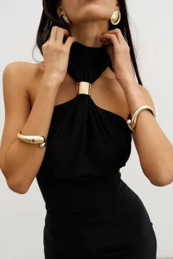 Robe de soirée sexy longue épaules dénudées