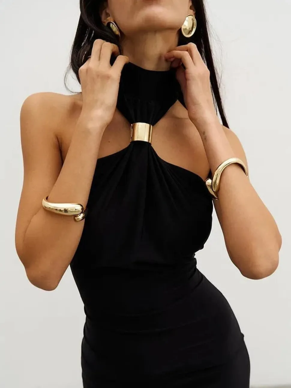 Robe de soirée sexy longue épaules dénudées