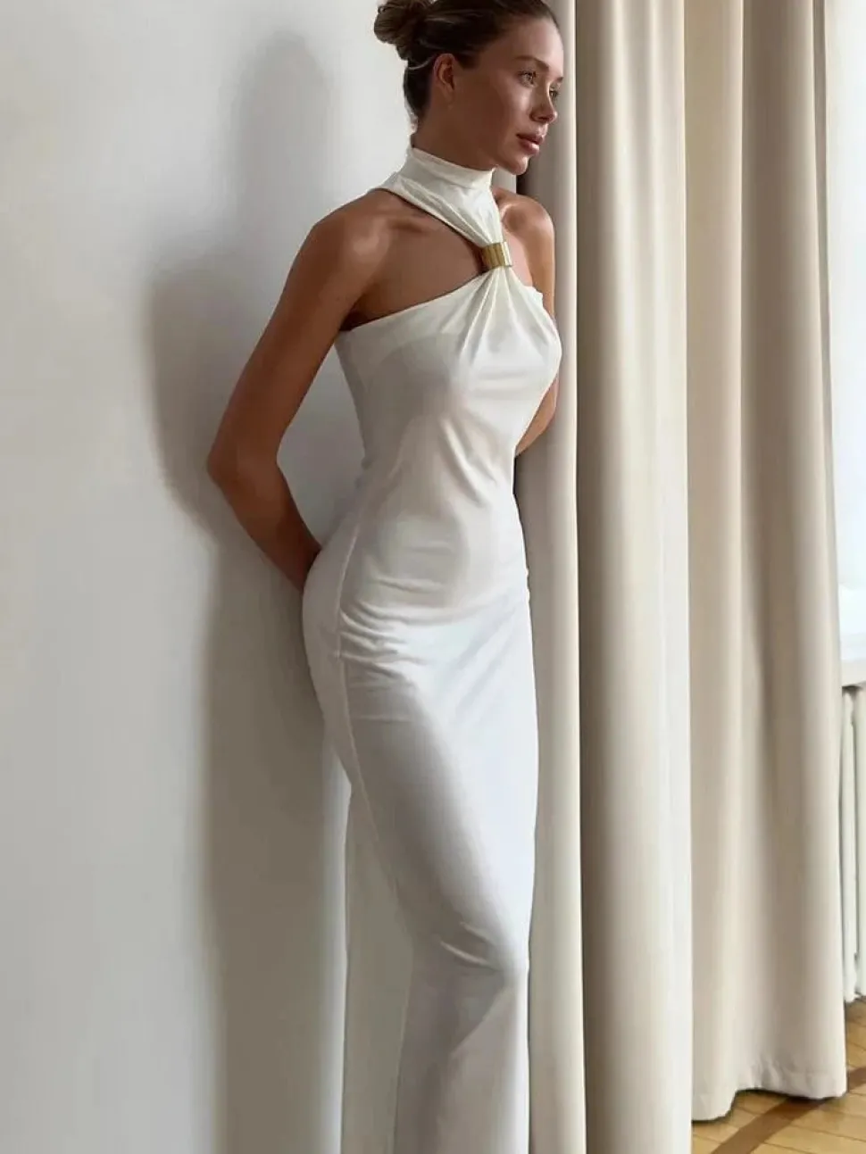 Robe de soirée sexy longue épaules dénudées
