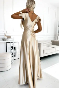 Robe dorée pour soirées