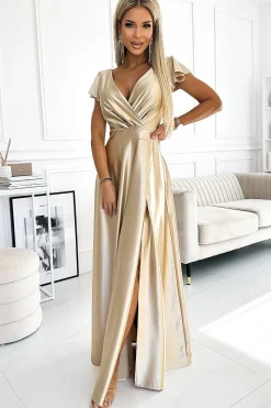 Robe dorée pour soirées