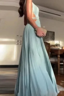 Robe dos nu fluide longue élégante