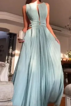 Robe dos nu fluide longue élégante
