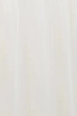 Robe d'été blanche courte épaules tombantes