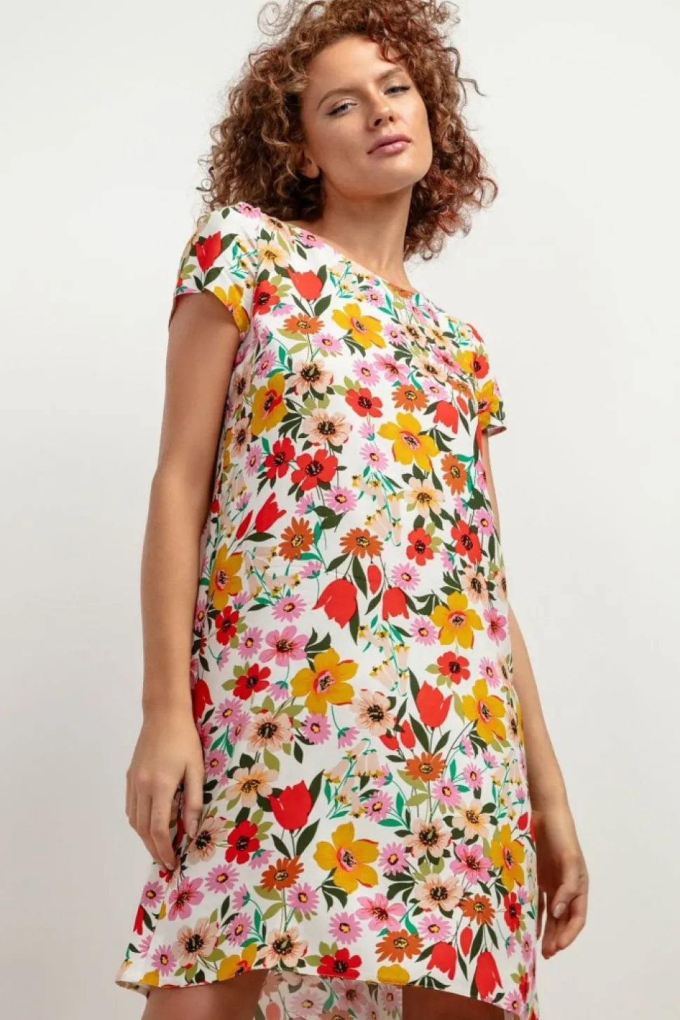 Robe d'été courte trapèze