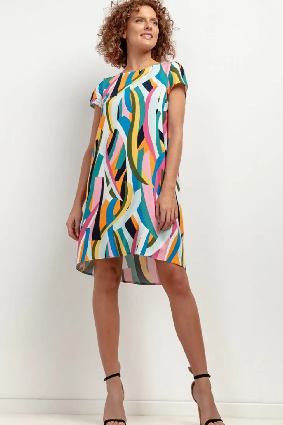 Robe d'été courte trapèze