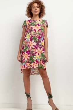 Robe d'été courte trapèze