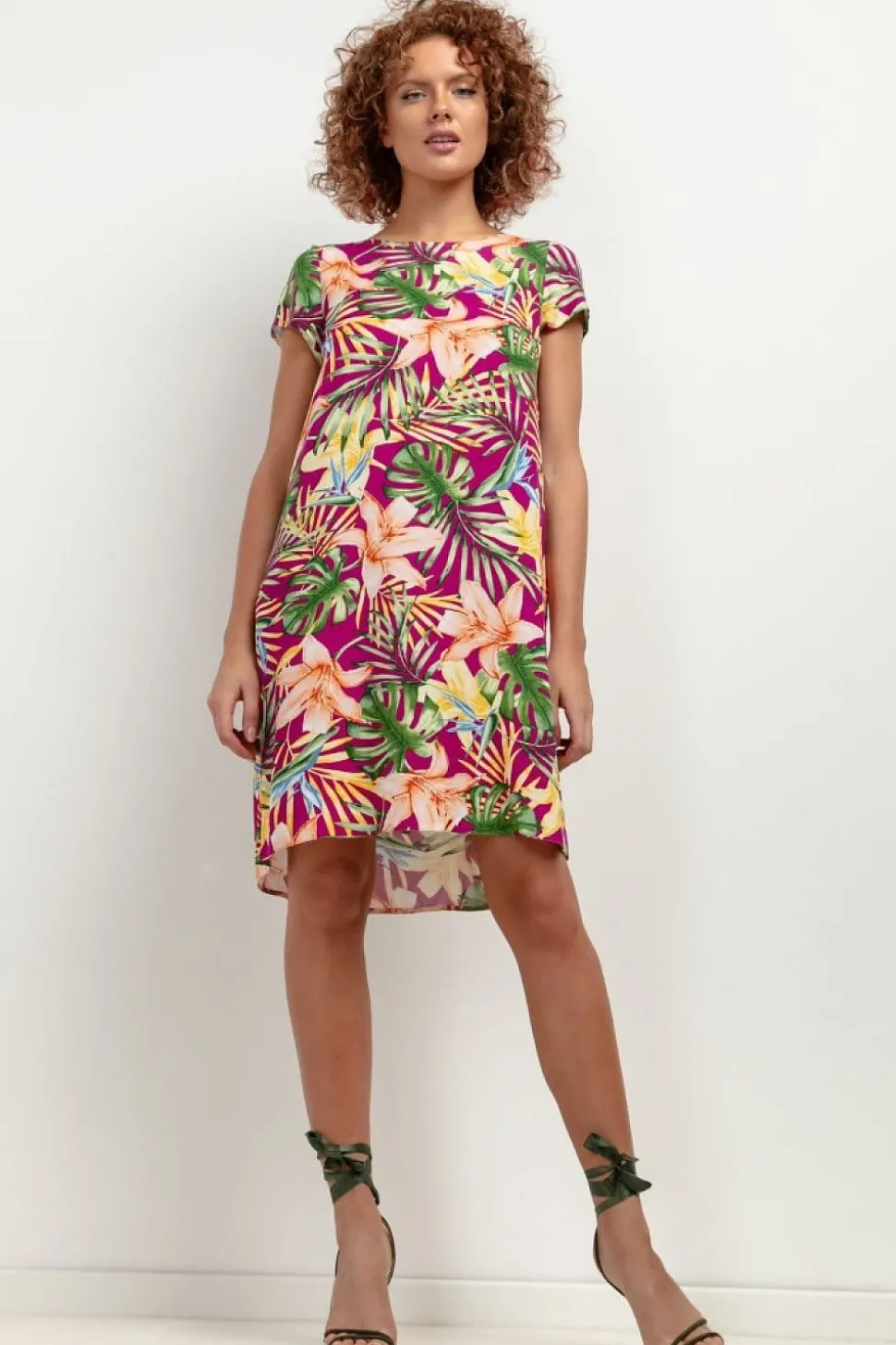 Robe d'été courte trapèze