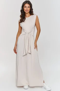 Robe d'été longue casual sans manches