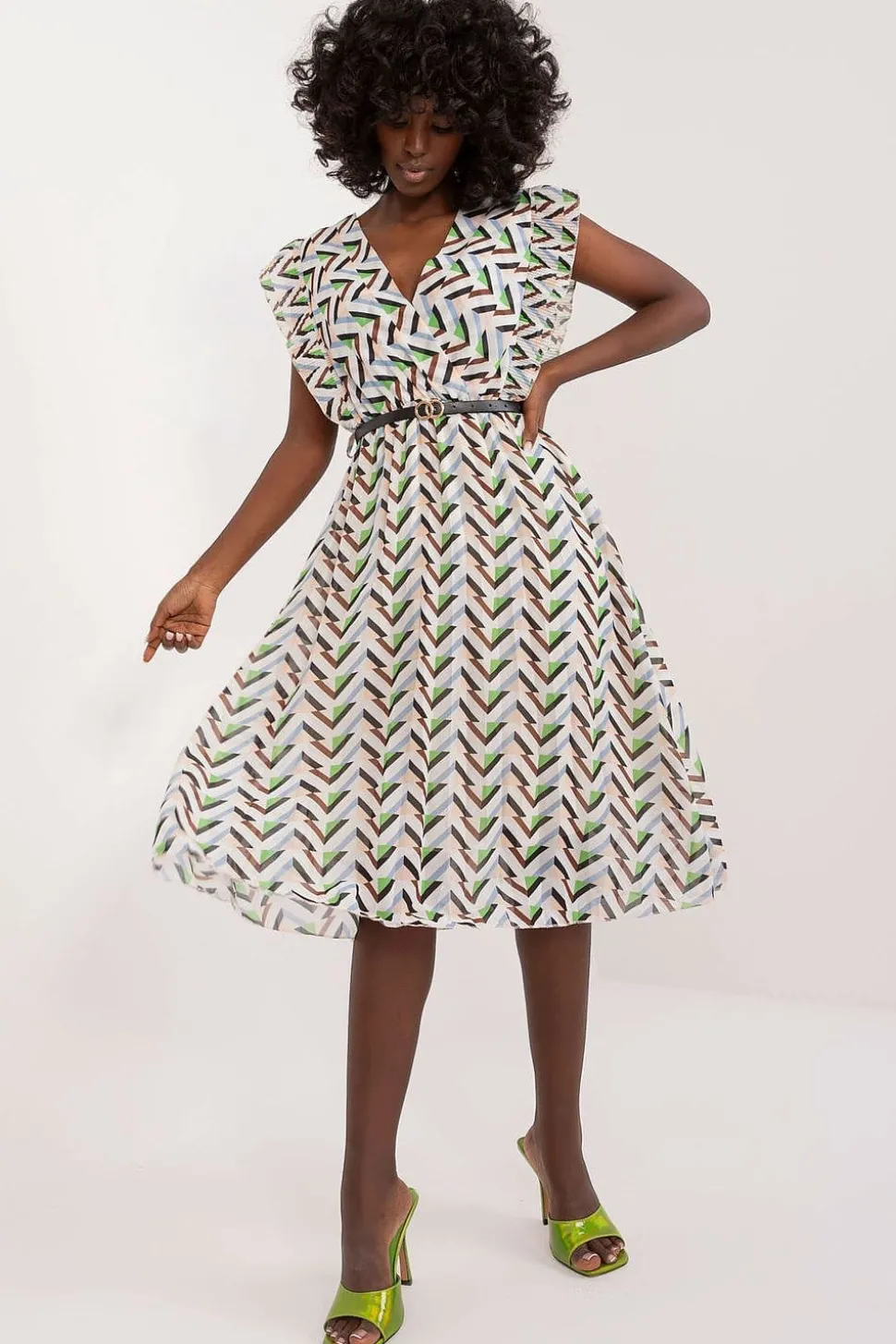 Robe d'été motif géométrique fluide