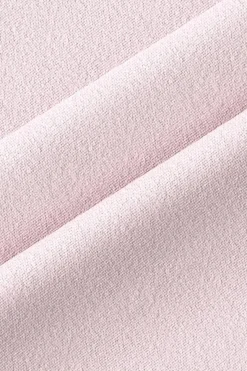 Robe d'été rose courte jupe plissée