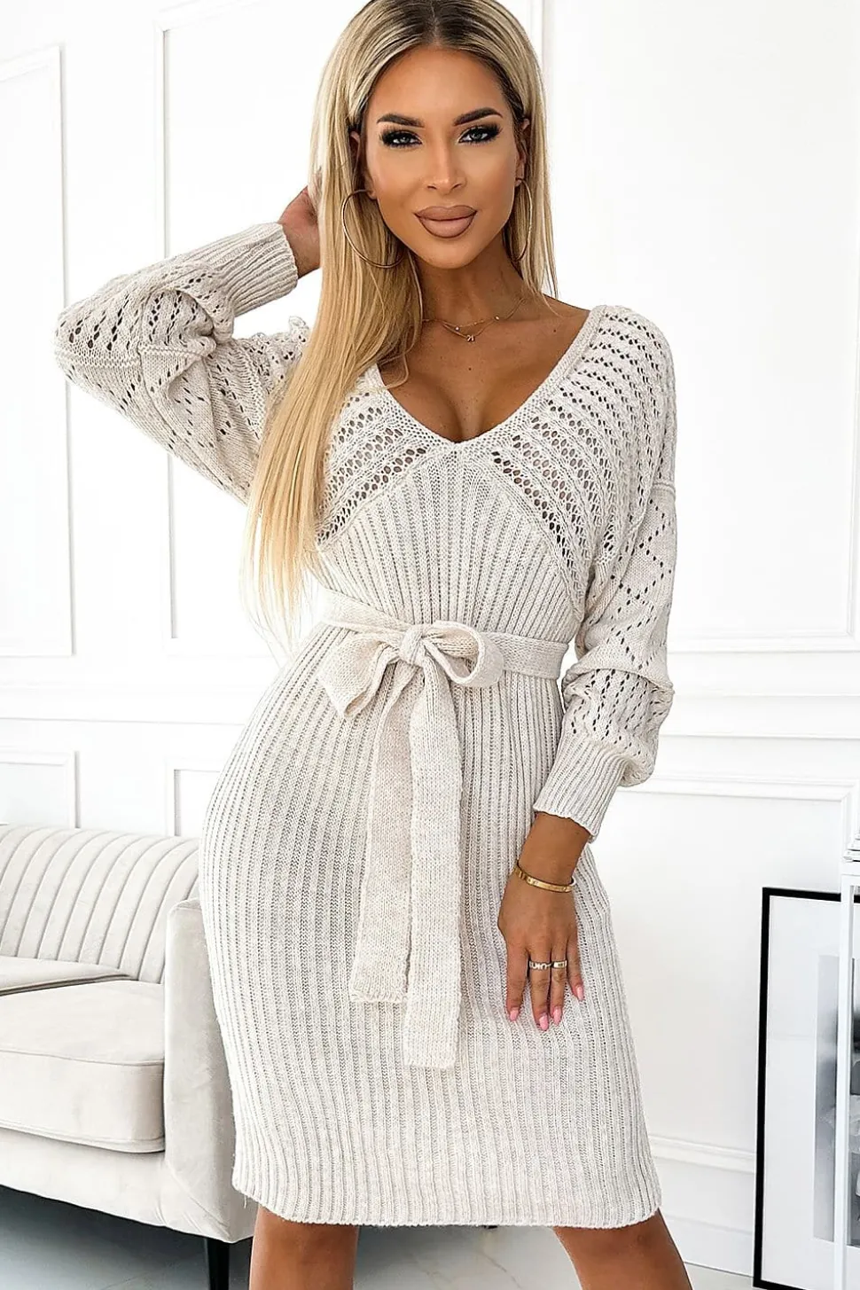 Robe en tricot pour femme