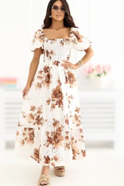 Robe fleurie bohème longue romantique