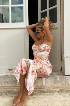 Robe fleurie été moulante sexy