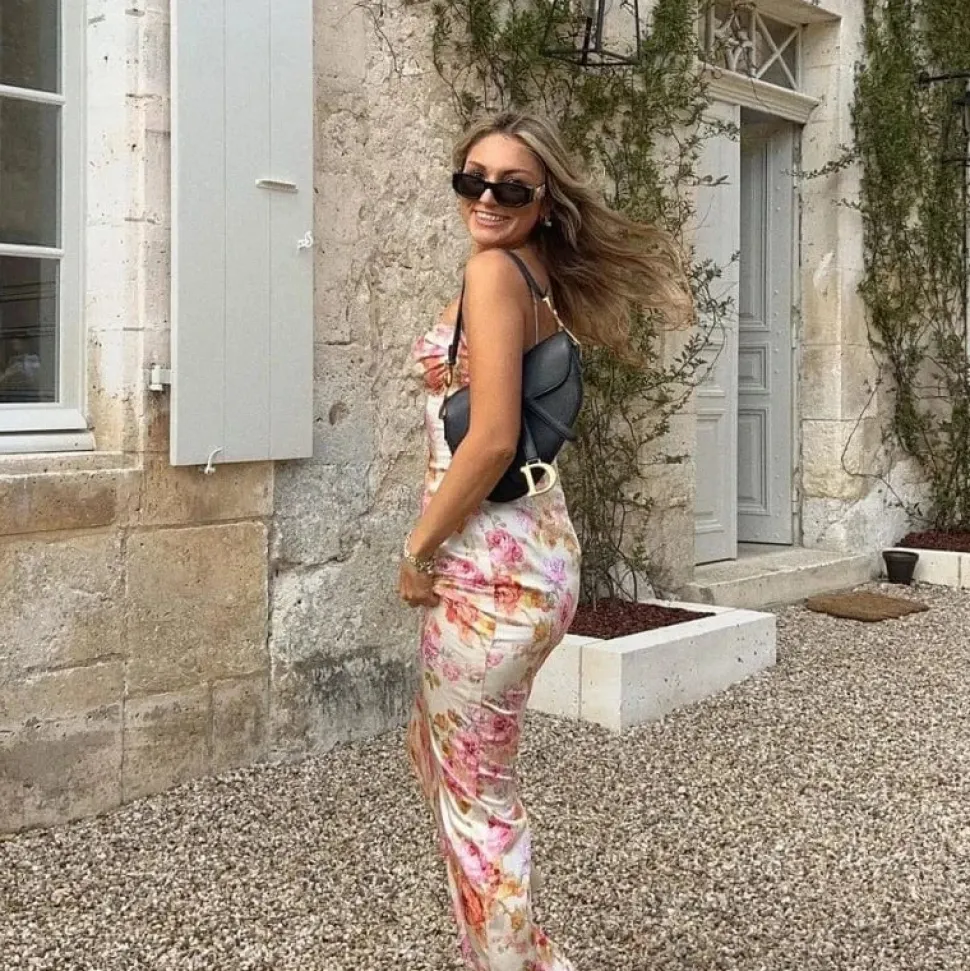 Robe fleurie été moulante sexy