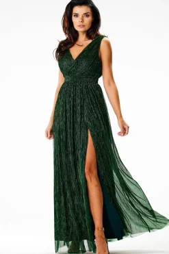 Robe fluide verte
